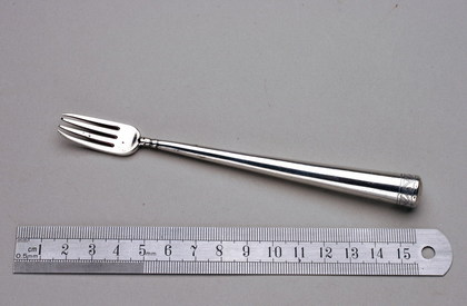 Rare Cape Silver tubular handled Konfyt fork